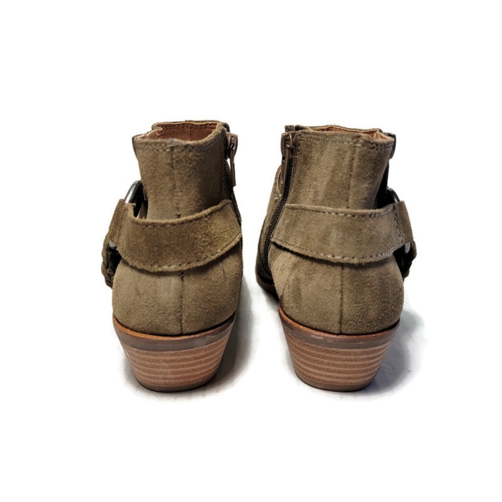 Lucky Brand Booties Women Ankle Boots SZ 6 Enitha Shoes Suede - Picture 4 of 16